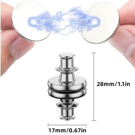 6 Pairs Curtain Magnets Closure, Magnetic Curtain Clips for Indoor Outdoor Curtains Prevent Light Leaking, Strong Curtain Weights Magnets for Pergola Patio Gazebo Cabana