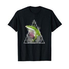 Anole Green Lizard Pet Anoles Reptile Smoke T-Shirt
