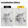 Wall Split Flange, HONSNKS 3Pcs Self Adhesive Round Escutcheon Plate