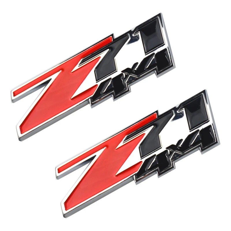 Emblema Z71 4x4 De Abs Para Chevy Gmc Silverado Negro