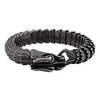 HAQUIL Viking Dragon Bracelet, Antique Oxidized Steel Ouroboros Jormungandr Link