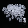 Earring Backs,100pcs Soft Clear Earring Backs for Studs,Hypoallergenic Silicone Earrings