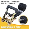 Endless Retractable Ratchet Straps 1650 lb Break Strength 2in x