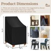 QingHuiTuoYe Stackable Patio Chair Cover Waterproof Outdoor Chair Cover Lounge