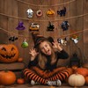 24 Halloween Tree Decorations, Paper Hanging Ornaments with Hanging Twine