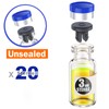Sterile Empty Vials with Separate Rubber Stopper and Burr-Free Aluminum