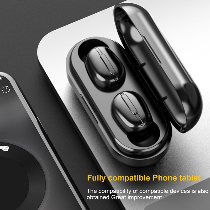Bluetooth Headphones Multifunction Stereo Sound True Wireless Earbuds with Charging