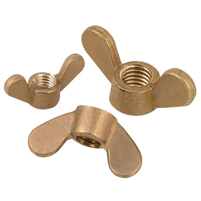 M5 Wing Nuts, Brass Butterfly Wing Nut, Heavy Duty Hand