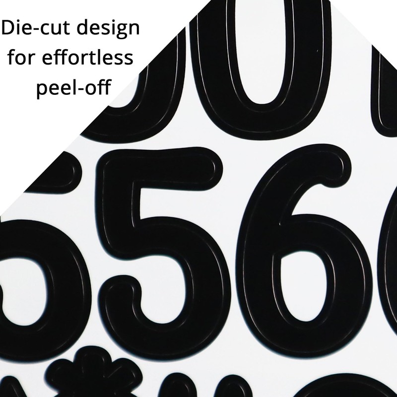 YIKTUNQ 480 Pieces Letter Stickers, 1 in Waterproof Letter Number