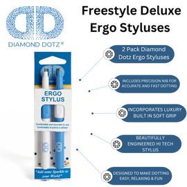 DIAMOND DOTZ ® - Twin Pack DOTZ Delux STYLUSES, Diamond Art Accessories, Diamond Painting Pen, Diamond Art Pens, Diamond Art Tools, Diamond Art Pens Tools, Diamond Art Pen, Diamond Dotz Pen