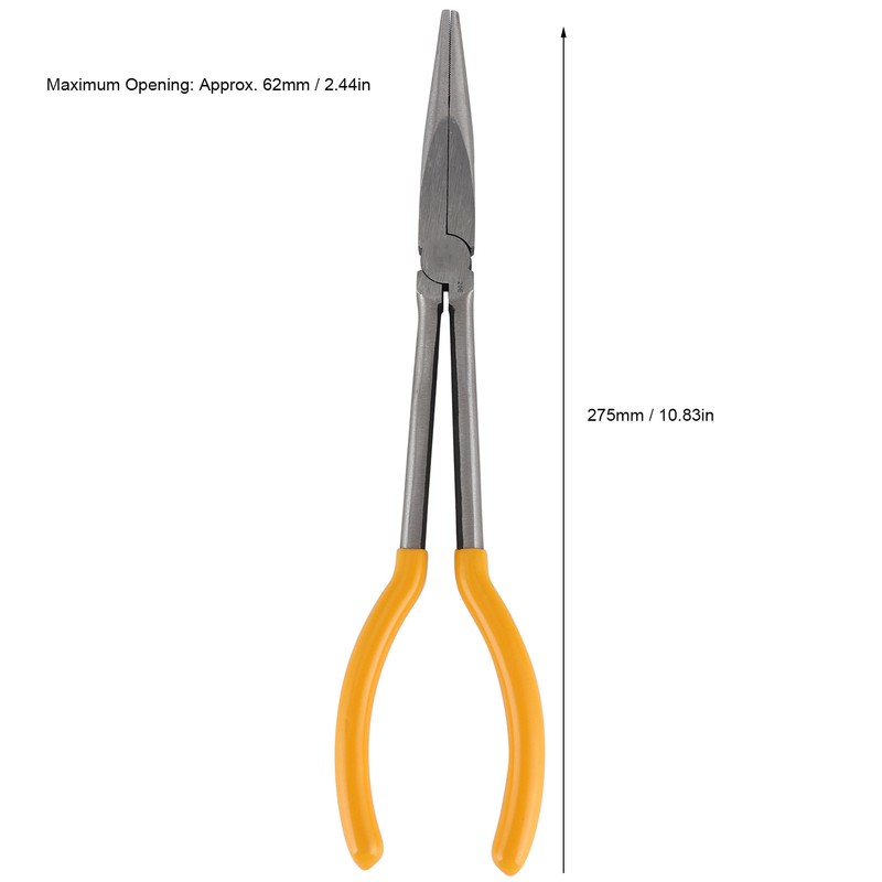 Needle Nose Pliers 55# Steel Straight Long Nose Pliers High