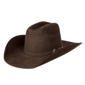 ARIAT Unisex Youth Cattlemans Felt Cowboy Hat, Chocolate, Medium