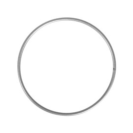 CRAFTY CAPERS 25cm Matt Silver Metal Ring for Crafts - Wreath & Flower Hoop