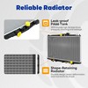 SYNTHACY Aluminum Radiator Compatible with Honda Accord 1998-2002 2.3L/3.0L