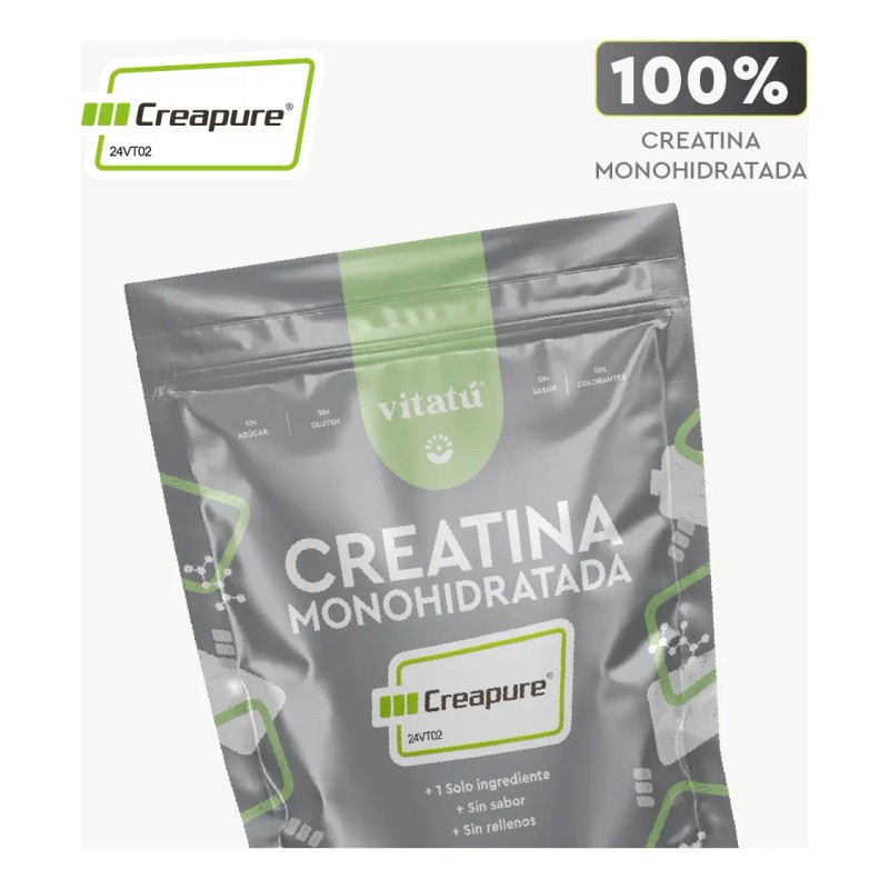 Vitatú Creatina Monohidratada Creapure Alta Pureza Sabor