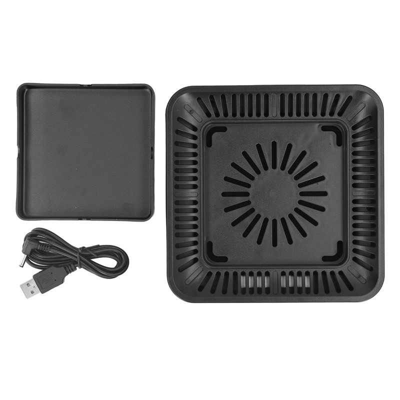 Smokeless Ashtray Gray Home Office Desktop USB Charging Large Air