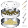 Yaocom 9 Pcs Trim Tray Kit Stainless Steel Trimming Tray
