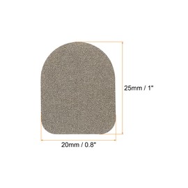 sourcing map Gloves Touch Screen Sticker Ultra High Sensitivity Flexible Silver Fibre Ultra Thin Sticker for Gloves Pack of 12