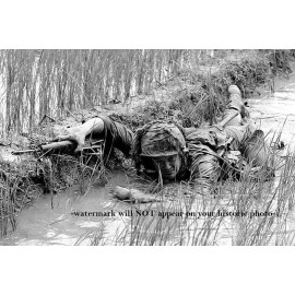 Vietnam War US Army Soldier in Rice Paddy PHOTO 1st Cavalry 1966