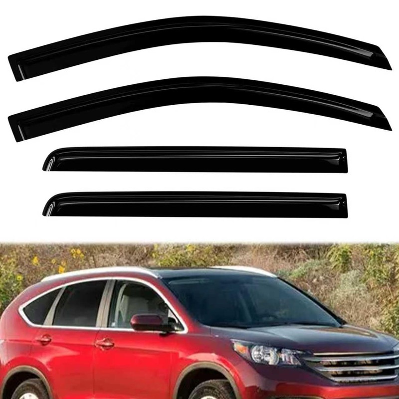 DimFlux 4PC Rain Guards for 2012-2016 Honda CR-V Window Visors