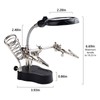 3.5X12X Helping Hands Soldering Station with LED Light & Alligator