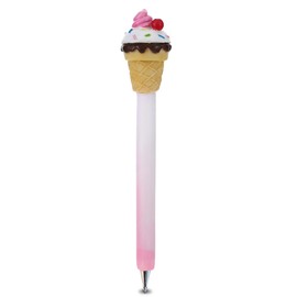 Planet Pens Vanilla Sundae Ice Cream Novelty Pen - Unique Kids & Adults Office Supplies Ballpoint Pen, Sweet Treat Writing Pen Instrument for Cool Stationery School & Office Desk Decor Accessories