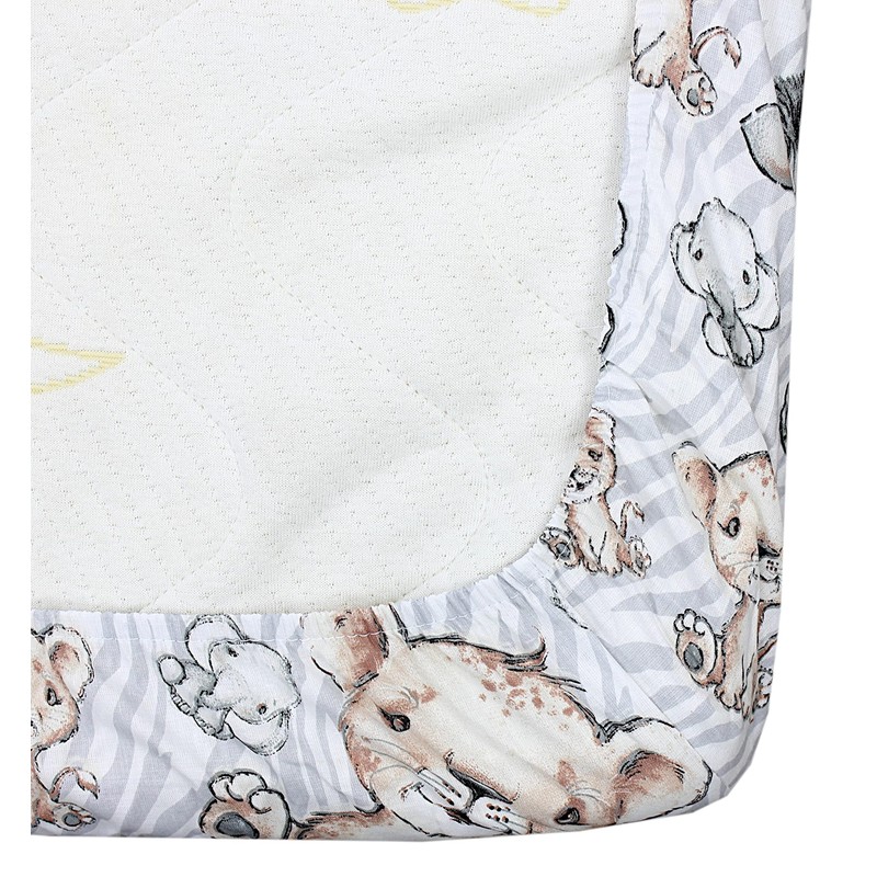 TupTam Baby Fitted Sheet for Baby Cot Bed Pack of