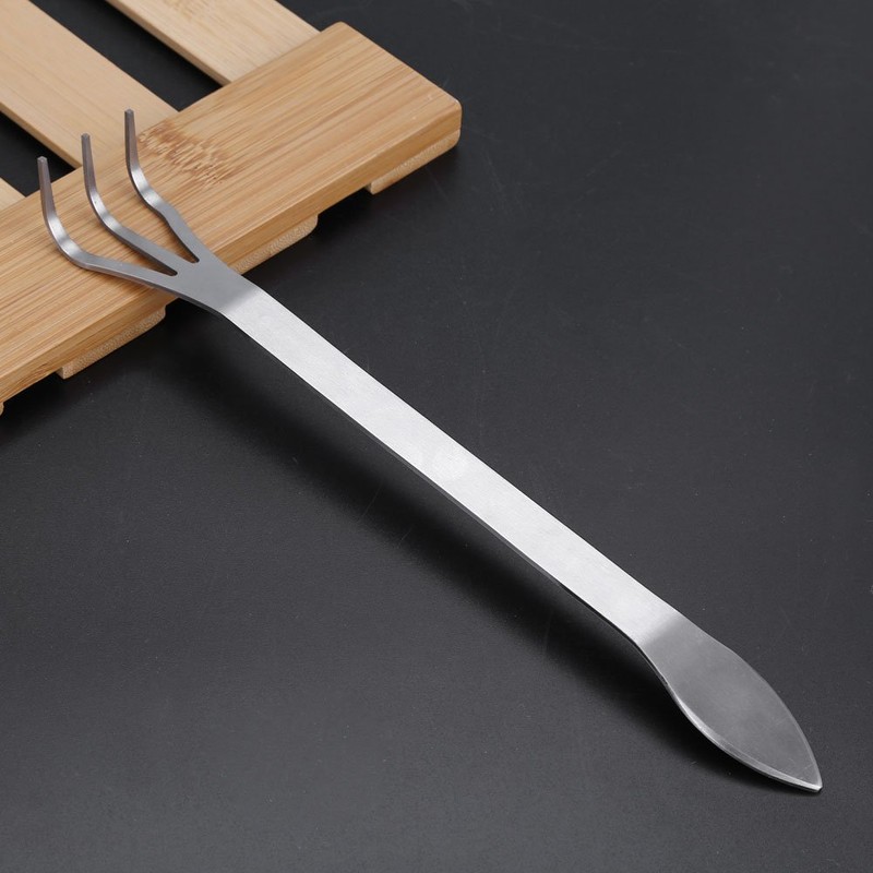 Eboxer Stainless Steel 3 Prong Root Rake Pick Set, Bonsai
