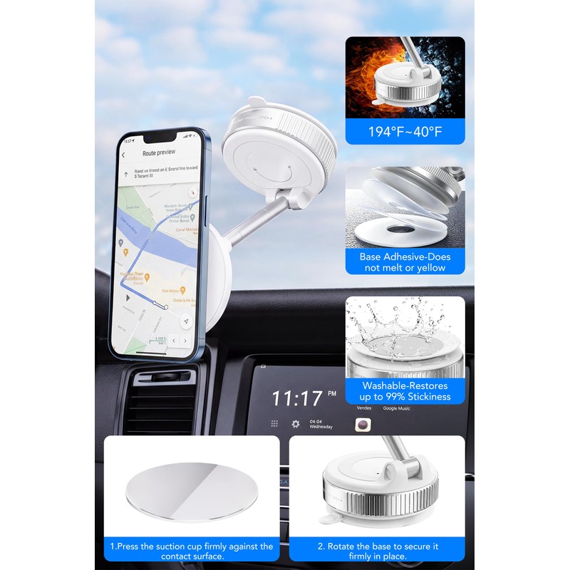 IKG Supporto Magnetico Cellulare Auto, Supporto Telefono Auto per Magsafe