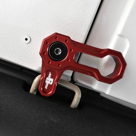 Agency 6 Inc. - Billet Aluminum Freedom Top L-Shaped ROOF Locks - FITS JK Jeep Wrangler (Set of 4 Locks) (Red)