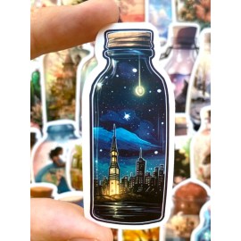 Unbranded 5-50 pcs Bottle Stickers, Aesthetic Laptop Phone Kindle Skateboard Car Decals - 20 pieces