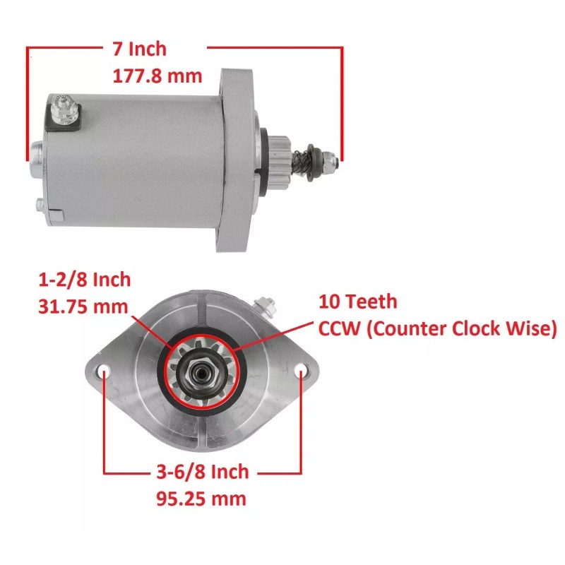 H&H bros Starter Motor For Kawasaki FR541V FR600V Engine 4