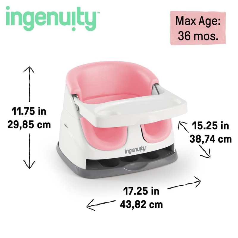 Ingenuity Baby Base 2-in-1 Booster Feeding and Floor Seat with