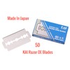 50 Stainless Steel Double Edge Safety Razor Blades from Kai