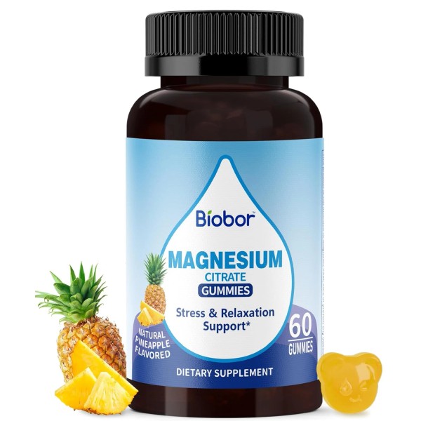 Biobor Potassium Magnesium Gummies, Magnesium Citrate & Potassium Citrate Supplements