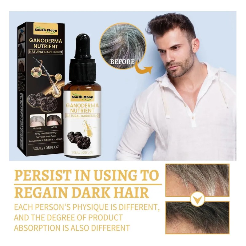 Aceite Sérum Para Cabello Gris, Tratamiento Reparador Antien