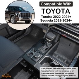 Aunginsy Central Control Gear Shift Panel Trim Cover Fit for Toyot@a Tundra/Sequoia 2022 2023 2024Car Gear Shifter Console Anti-Scratch Panel Frame Decorative Sticker Protection Interior Accessories