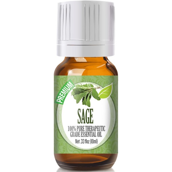 Healing Solutions 10ml Oils - Sage Essential Oil - 0.33 Fluid Ounces