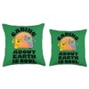 The Instant Message Caring About Earth is Cool Throw Pillow,