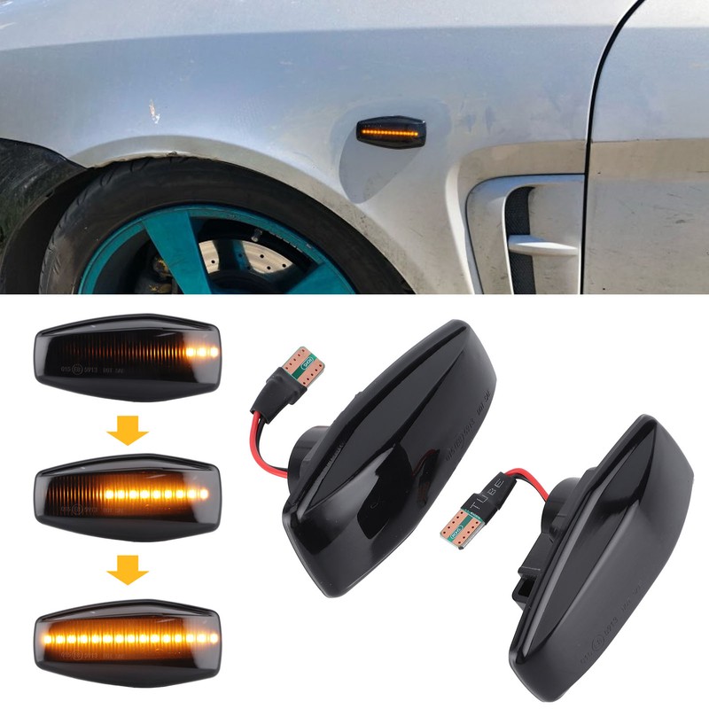 Turn Signal Light Side Marker Lamp Smoke Lens Dynamic Fit