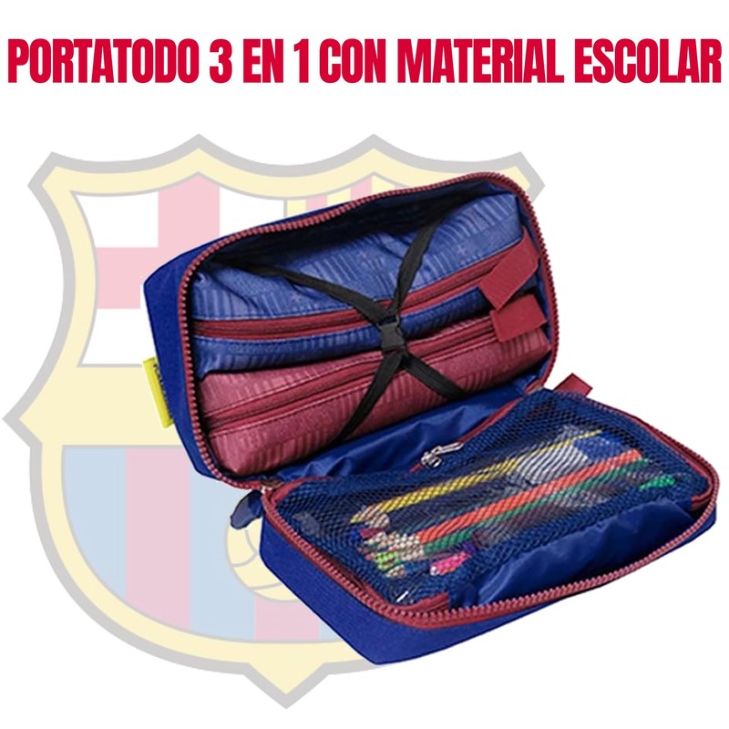 CYP BRAND FC Barcelona 3 in 1 Pencil Case with