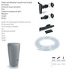 Accessory Set for Rainwater Tanks/Bins (Pack of 5) ICANSET 5,