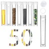 BKMAMLAB 50PCS 10ml Plastic Small Vials with Screw Caps Sample