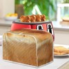 Uskorhein Vivid Funny Bread Pattern Toaster Cover,Waterproof Toaster Cover Bread