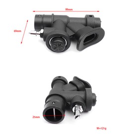 Qeunrtiy Scuba Diving Universal BCD Inflator with Standard Connection with 45 Degree Angled Mouth Piece for Scuba Diving BCD