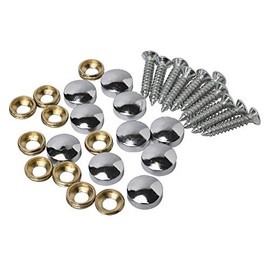 10PCS Mirror Screws Brass Mirror Screws Cap Cover Nails Fasteners Golden for Decorative Mirror, Sign/Advertising Hardware, Nails, Construction… (10mm, silvery)