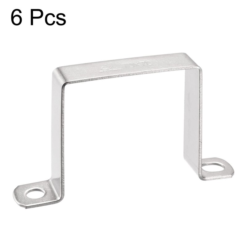 TA-VIGOR 6 Pcs 70mm x 70mm U Shape Connector Bracket