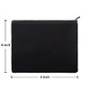 Aspire 6-Pack Black 12oz Cotton Canvas Zipper Bags Pen/Pencil Cases