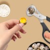 XINMEIWEN 10Pack Stainless Steel Quail Egg Cutter Scissors Quail and