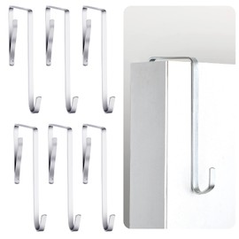 Norme 6 Pieces Cubicle Coat Hook High Strength Office Whiteboard Hanger Cubicle Hangers Door Hanger Hooks Suitable for Doors 1.17 to 1.87 Inch Thick